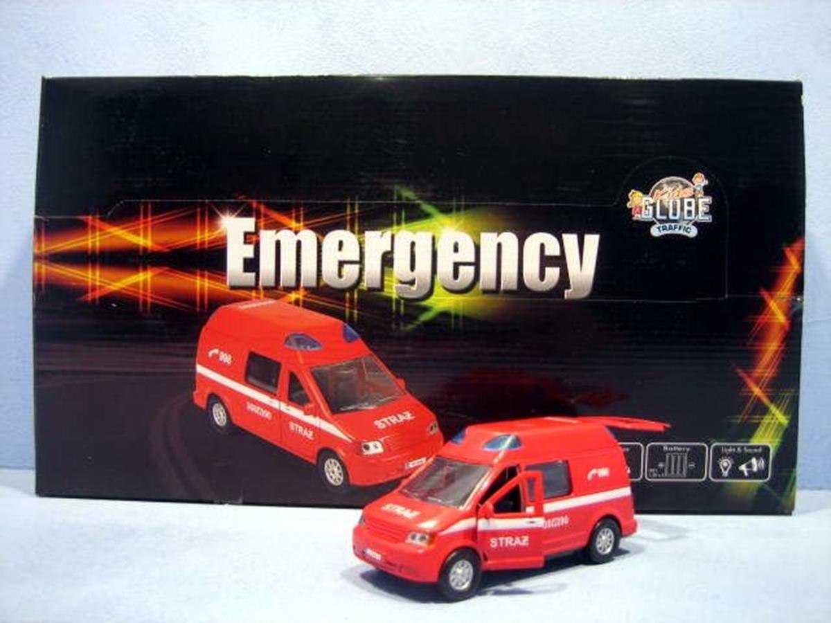 COCHE BOMBERO METAL CON SONIDO 14CM HIPO HKG027 HIPO